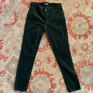 Old navy corduroy green skinny pants